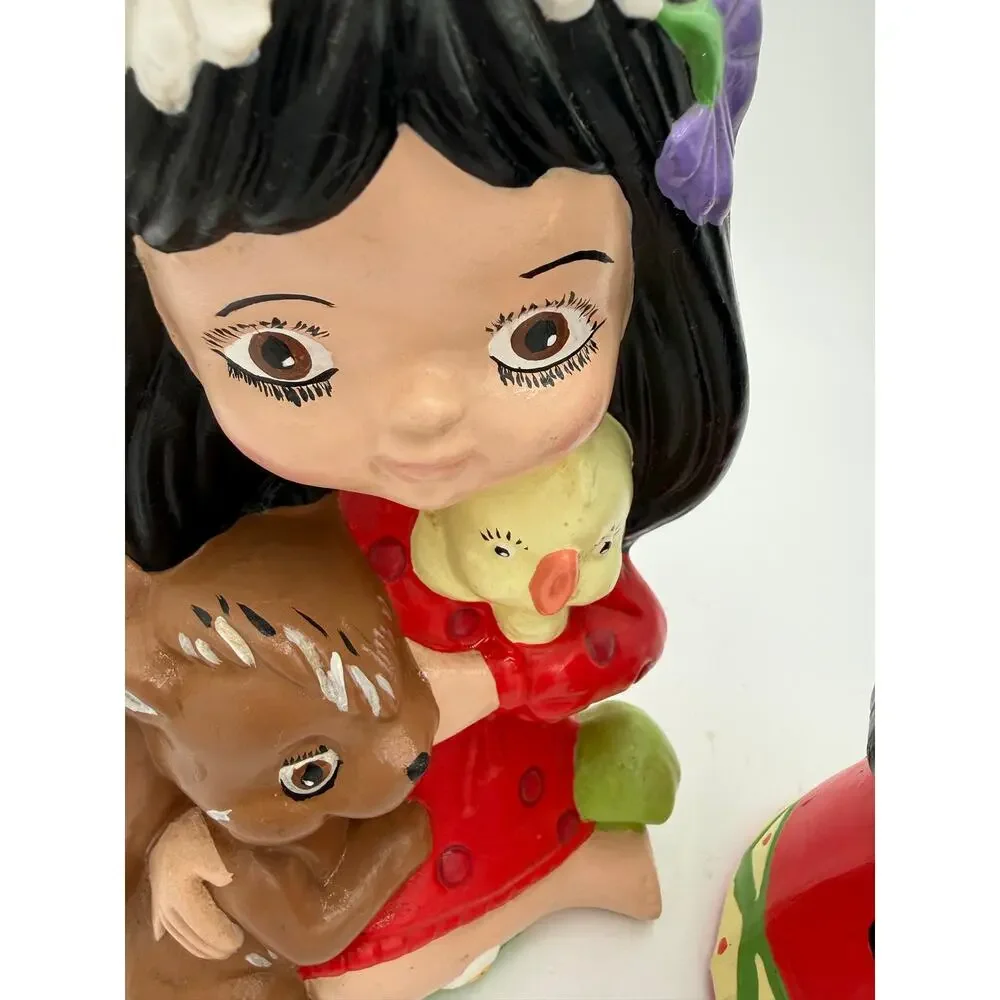 1982 Ceramic Hispanic Girl PAIR
